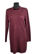Dorothy Perkins Sukienka Dzianinowa Burgundowa Tuba Elegancja 44 XL XXL