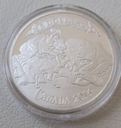 Kanada 5 dolarów, 2014 Święty Jerzy zabija smoka