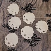 Zestaw 6 szt. serwetki kwiaty 20 x 20 cm - rękodzieło, nowe