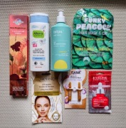 Zestaw kosmetyków Eveline Biotanique Isana maseczka kolagen żel szampon 