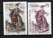 3582-Wydanie wspólne z pocztą Szwecji,grawer Słania,Zygmunt III Waza