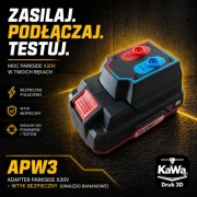 Adapter Parkside X20V APW3