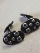 Srebrne spinki do mankietów RYT Rytosztuka, lata 1963-1986. 15,5g