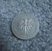 Moneta 20zł z 1984 roku PRL destrukt skrętka