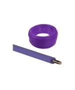 Kabel Drut Przewód Miedziany Miedź 2,5 2 5 H07V-U 100 metrów Fioletowy