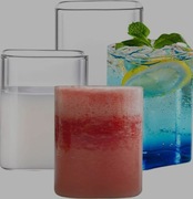 JUMPENGATP Szklanki do picia 4x do latte kawy soku koktajli 250ml 