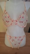 Komplet bielizny biustonosz stringi XL/XXL 95B