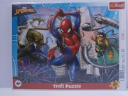 PUZZLE RAMKOWE TREFL SPIDER-MAN 25 elementów GRA FAMILIJNA WYSOKA jakość!