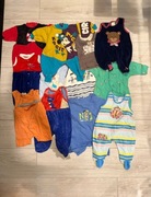 box ubranek chłopięcych 79 szt rozmiary 56–92 zestaw startowy