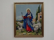 Obraz, haft '' Jezus -Pasterz ''