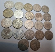 Monety srebrne 2 zł Jadwiga Polonia Głowa Kobiety 1934 srebro x22szt