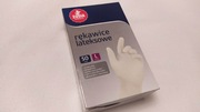 RĘKAWICZKI LATEKSOWE ZOSIA SAMOSIA JEDNORAZOWE BEZPUDROWE ROZMIAR L 50 SZT