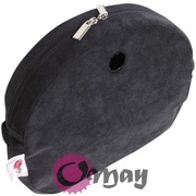 Grafitowy organizer do Obag MOON LIGHT welur grafit 2 kieszenie wkład OMAY