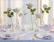 Uroczy przezroczysty szklany wazon24,5