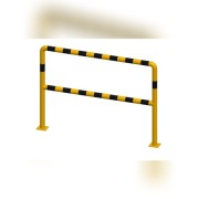 Barierka ochronna stalowa D76x1500, wysokość 1100