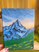 Obraz na płótnie, Góra 18x24 cm