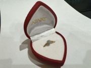 Pierścionek zaręczynowy Apart złoto 585 brylant rozmiar 11