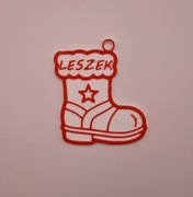 Personalizowana Zawieszka Świąteczna. Imię/Napis. Ozdoba na Choinkę