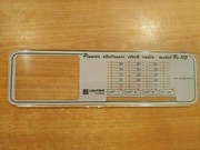 UNITRA Diora radio budzik Re 105 Czapla Pionier panel przedni front NOS