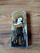 Ręcznie wykonana ikona ANIOŁ STRÓŻ drewno