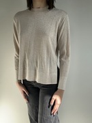 Beżowy połyskujący sweter rozm. XS H&M