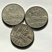 10000 zł 1991 Solidarność  stan !! zestaw 3 sztuk 