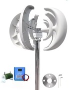 Turbina wiatrowa pionowa moc ok 2000w 24v oraz hybrydowy kontroler MPPT