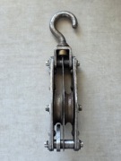 Stare Zblocze Hakowe – Podwójny Bloczek Linowy (21,5 cm)