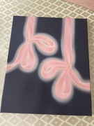 Obraz z różowymi kokardkami