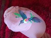 Kolorowy ptak czapka z daszkiem  customizowana