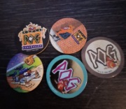 Żetony tazosy POG Animals seria1- 5 sztuk 1994 r.