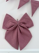 Dekoracja do pokoju dziewczynki kokarda muślin