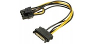 Kabelek przejściówka zasilania Sata na PCI-E 8-pin