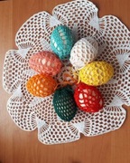 Serweta plus koszulki na jajka - duży zestaw na Wielkanoc 