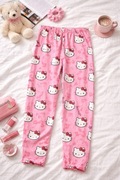 Nowe Różowe Spodnie Hello Kitty M
