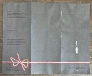 ZBOWiD Zaproszenie na 34 rocznicę Powstania 9,5x23 cm