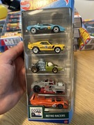 HOT WHEELS - RETRO RACERS - 5 PACK - 5 PAK - 5 AUT - ZOBACZ TEŻ POZOSTAŁE