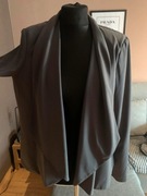 H&M asymetryczny żakiet narzutka wdzianko luźne poły oversize