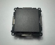 Łącznik żaluzjowy trójpozycyjny Czarny mat Simon 55