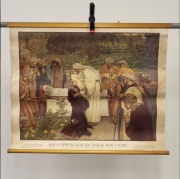 Plakat szkolny, Litografia 1905 -Plakat szkolny - JEZUS WSkrzesza 