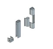 Komplet osłonek do zawiasów GU EuroJet (4 el.) - kolor biały, okna PCV