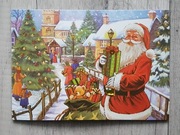 Przestrzenna Kartka świąteczna z życzeniami 3D Mikołaj