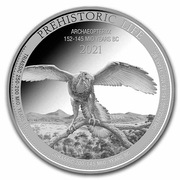 2021 Archaeopteryx Republika kongo. Srebro 1 oz 999,9