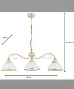 Lampa sufitowa wisząca potrójna 