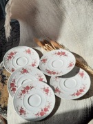 Spodki talerzyki Seltmann weiden Bavaria vintage porcelana kwiaty