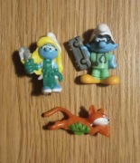 Figurka Smerfy 3 sztuki