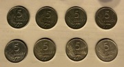 Monety 5 groszy 1962 - 1972