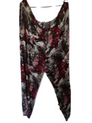 Damart r 54 spodnie z wiskozy dżungla plus size