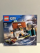 Lego City 60417 Policyjna motorówka i kryjówka złodziejaszków NOWE