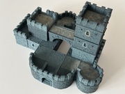 Teren do gier bitewnych - modułowy zamek - wydruk żywiczny